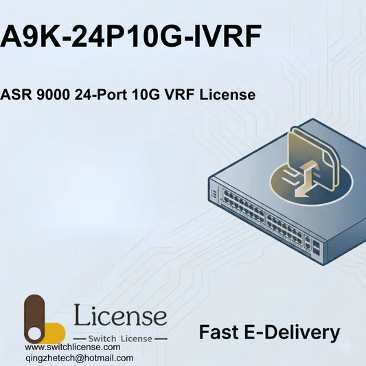 Cisco A9K-24P10G-IVRF ASR 9000 24-Port 10G Infrastructure VRF license