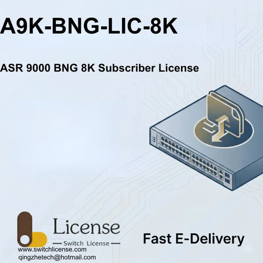 Cisco A9K-BNG-LIC-8K ASR 9000 Broadband Network Gateway 8K sessions license