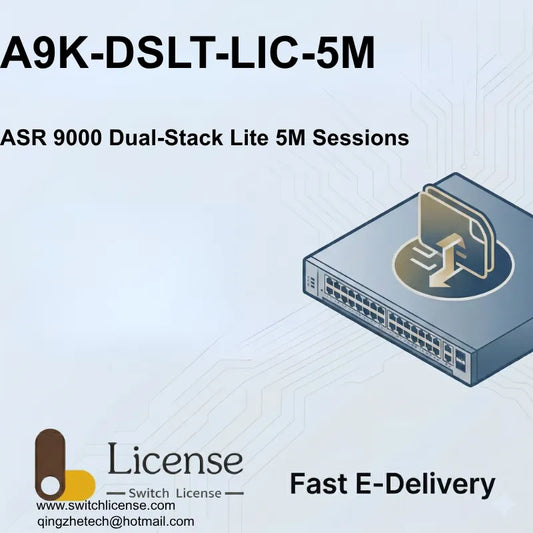 Cisco A9K-DSLT-LIC-5M ASR 9000 Dual Stack Lite 5M sessions license