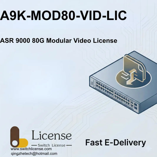Cisco A9K-MOD80-VID-LIC ASR 9000 80G Modular Video license