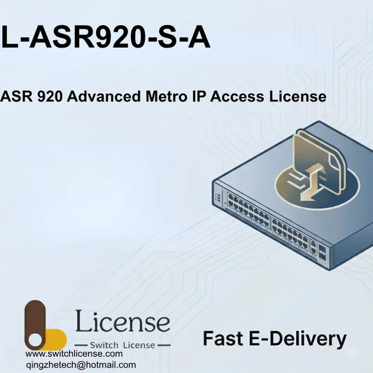 Cisco ASR 920 router and L-ASR920-S-A Advanced Metro IP Access Services license