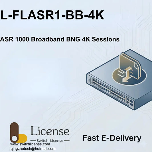 Cisco L-FLASR1-BB-4K ASR 1000 Broadband BNG 4K sessions license