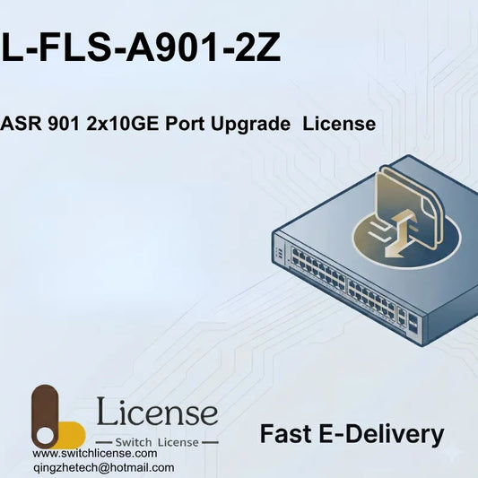 Cisco L-FLS-A901-2Z ASR 901 2x10GE 10G port upgrade license