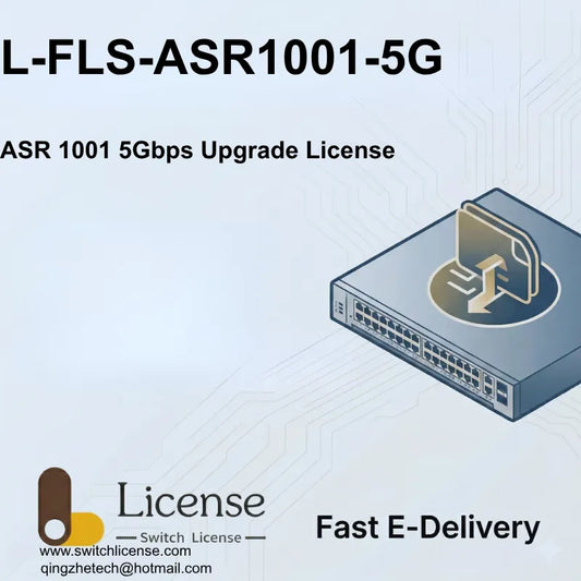 Cisco L-FLS-ASR1001-5G ASR 1001 router 5Gbps throughput upgrade license