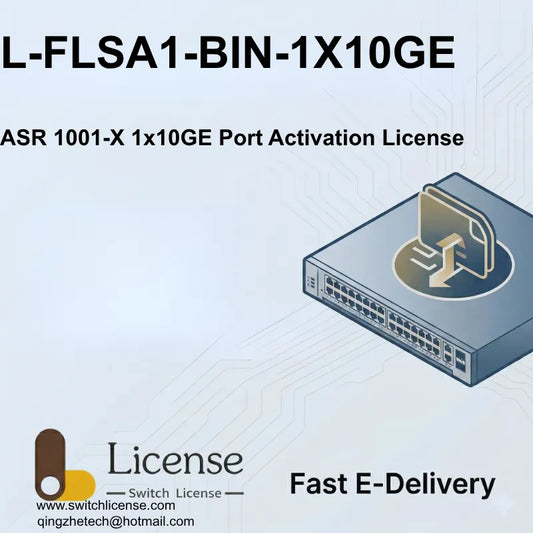 Cisco L-FLSA1-BIN-1X10GE ASR 1001-X 1x10GE port activation license