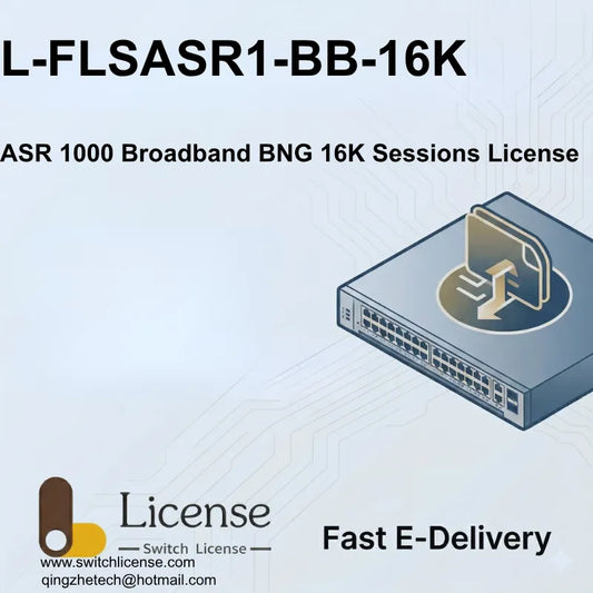 Cisco L-FLSASR1-BB-16K ASR 1000 Broadband BNG 16K sessions license