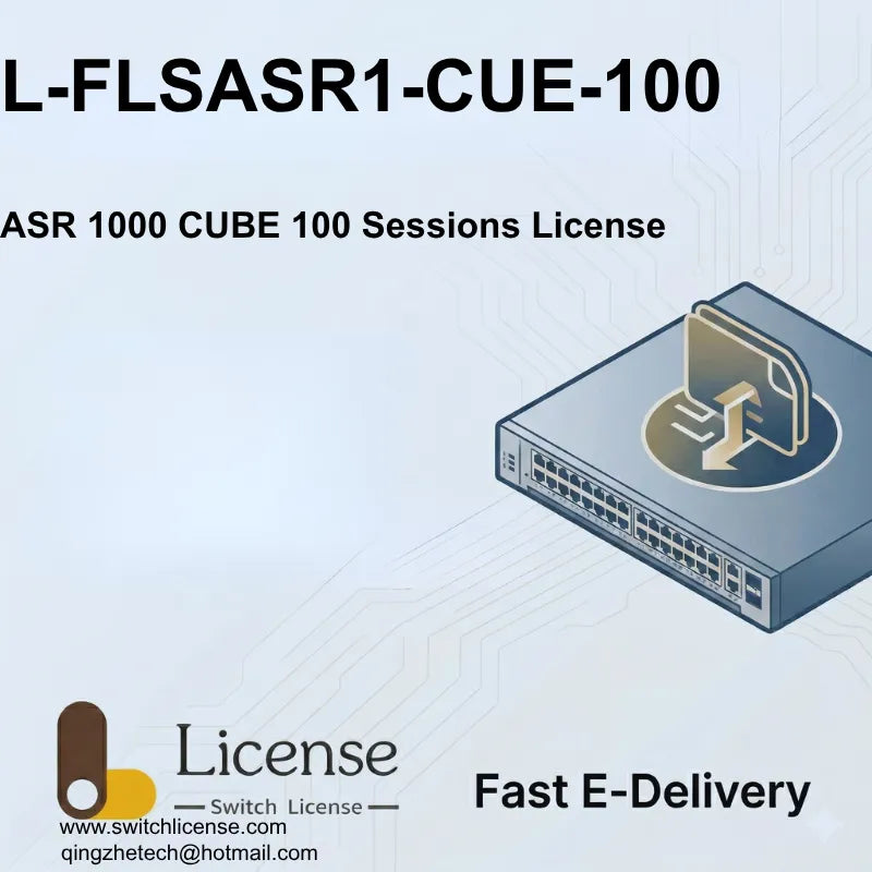 Cisco L-FLSASR1-CUE-100 ASR 1000 CUBE Enterprise 100 sessions license