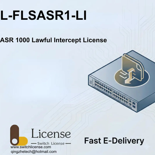 Cisco L-FLSASR1-LI ASR 1000 Lawful Intercept E-Delivery software license